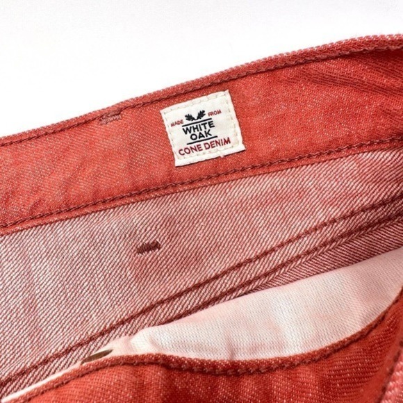 Levi’s 501 White Oak Cone Denim Jeans – Rare Red Coral W40 L32 Vintage - Picture 7 of 10